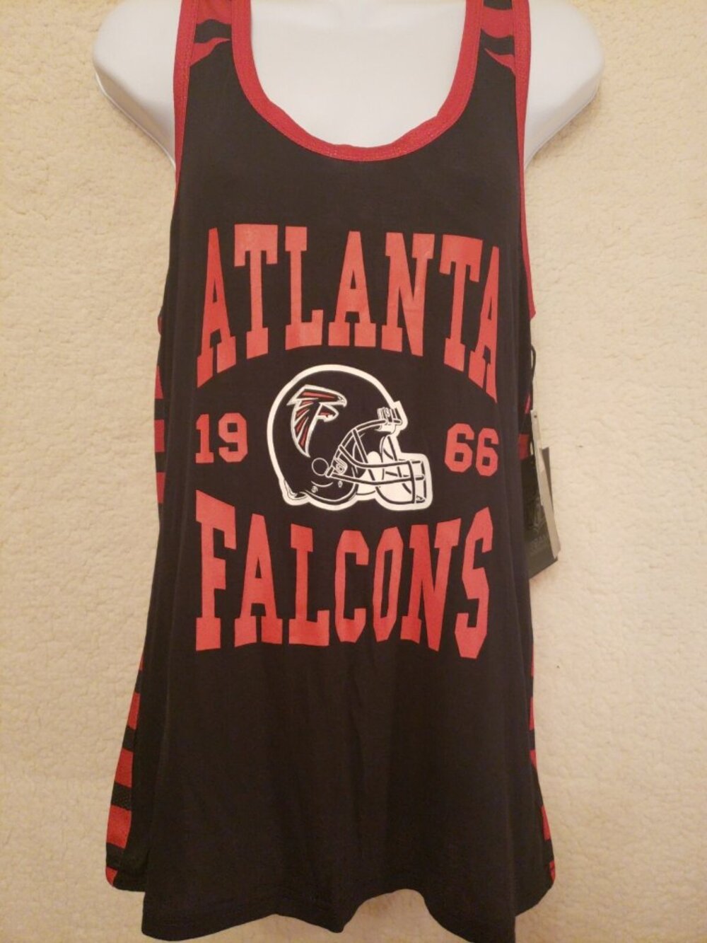 NFL Atlanta Falcons Tank Top Racerback Women's (L) Mesh NWT Football Tailgating